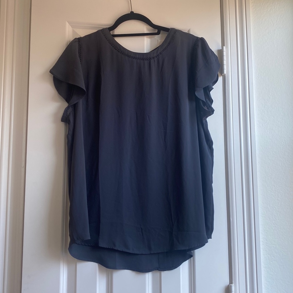 Loft grey work blouse